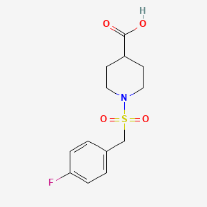B1386087 1-[(4-Fluorobenzyl)sulfonyl]piperidine-4-carboxylic acid CAS No. 1099112-80-7