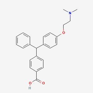 4-((4-(2-(Dimethylamino)ethoxy)phenyl)(phenyl)methyl)benzoic acid