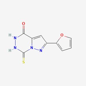 8-(Furan-2-yl)-2-thioxo-1,2-dihydro-H-pyrazolo[1,5-d][1,2,4]triazinone