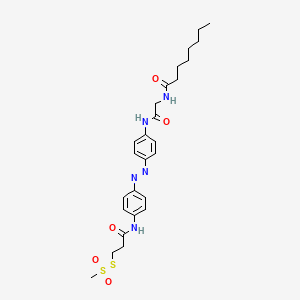 (E)-S-(3-((4-((4-(2-Octanamidoacetamido)phenyl)diazenyl)phenyl)amino)-3-oxopropyl) Methanesulfonothioate