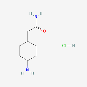 2-((1r,4r)-4-Aminocyclohexyl)acetamide hydrochloride