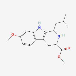 methyl 7-methoxy-1-(2-methylpropyl)-2,3,4,9-tetrahydro-1H-pyrido[3,4-b]indole-3-carboxylate