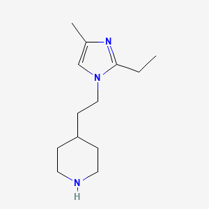 4-[2-(2-Ethyl-4-methylimidazol-1-yl)ethyl]piperidine