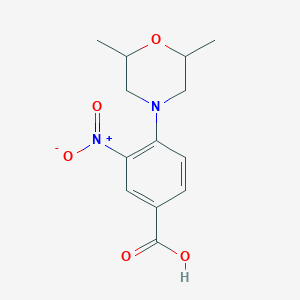 4-(2,6-Dimethylmorpholin-4-yl)-3-nitrobenzoic acid