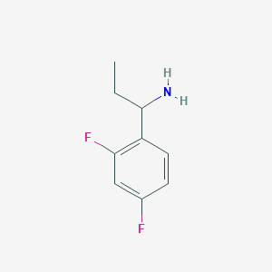 molecular formula C9H11F2N B1386103 1-(2,4-Difluorophenyl)propan-1-amine CAS No. 623143-41-9