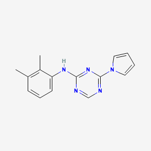 N-(2,3-dimethylphenyl)-4-pyrrol-1-yl-1,3,5-triazin-2-amine