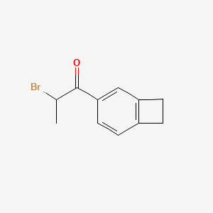 1-(Bicyclo[4.2.0]octa-1(6),2,4-trien-3-yl)-2-bromopropan-1-one