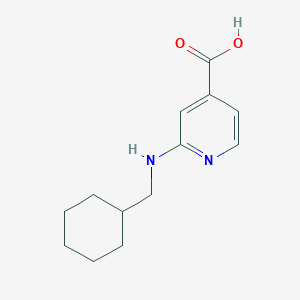 molecular formula C13H18N2O2 B1386107 2-[(Cyclohexylmethyl)amino]isonicotinic acid CAS No. 1096303-55-7