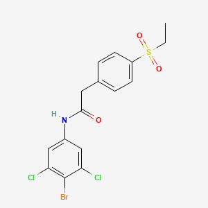 N-(4-bromo-3,5-dichlorophenyl)-2-(4-ethylsulfonylphenyl)acetamide