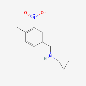 N-[(4-methyl-3-nitrophenyl)methyl]cyclopropanamine