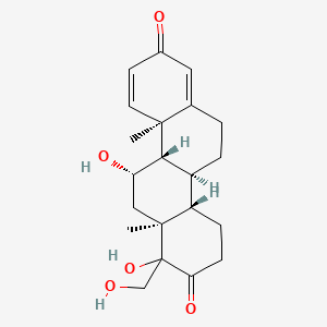 (4aS,4bS,10aR,10bS,11S,12aS)-1,11-Dihydroxy-1-(hydroxymethyl)-10a,12a-dimethyl-4,4a,4b,5,6,10a,10b,11,12,12a-decahydrochrysene-2,8(1H,3H)-dione