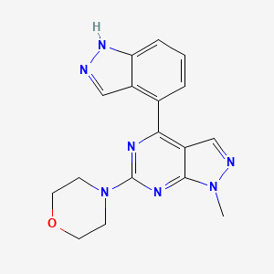 4-[4-(1H-indazol-4-yl)-1-methylpyrazolo[3,4-d]pyrimidin-6-yl]morpholine