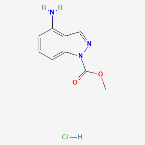 1h-Indazole-1-carboxylic acid,4-amino-,methyl ester hydrochloride