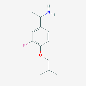1-(3-Fluoro-4-isobutoxyphenyl)-ethylamine
