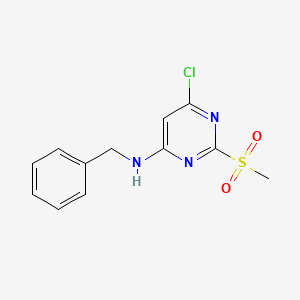 N-benzyl-6-chloro-2-(methylsulfonyl)pyrimidin-4-amine