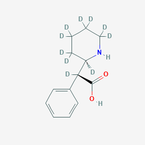 molecular formula C13H17NO2 B13861215 D-threo-Ritalinic Acid-d10 