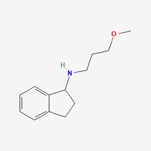 molecular formula C13H19NO B1386122 N-(3-methoxypropyl)-2,3-dihydro-1H-inden-1-amine CAS No. 1042578-81-3
