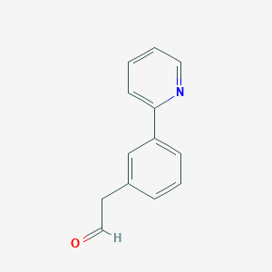 2-(3-Pyridin-2-ylphenyl)acetaldehyde