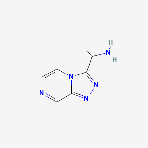 1-{[1,2,4]triazolo[4,3-a]pyrazin-3-yl}ethan-1-amine