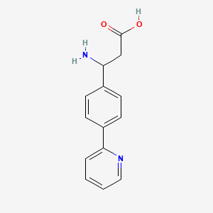 3-Amino-3-(4-pyridin-2-ylphenyl)propanoic acid