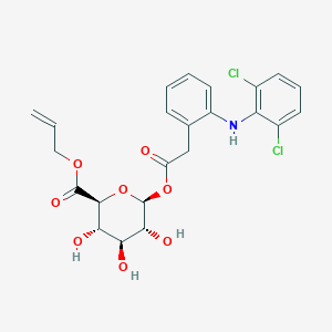 prop-2-enyl (2S,3S,4S,5R,6S)-6-[2-[2-(2,6-dichloroanilino)phenyl]acetyl]oxy-3,4,5-trihydroxyoxane-2-carboxylate