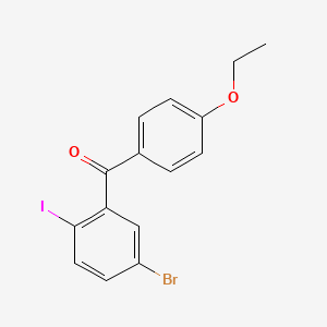 (5-Bromo-2-iodophenyl)-(4-ethoxyphenyl)methanone