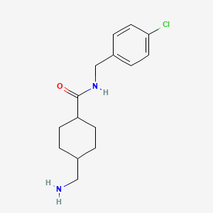 4-(aminomethyl)-N-[(4-chlorophenyl)methyl]cyclohexane-1-carboxamide