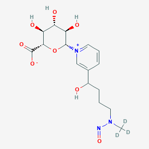 (2S,3S,4S,5R,6R)-3,4,5-trihydroxy-6-[3-[1-hydroxy-4-[nitroso(trideuteriomethyl)amino]butyl]pyridin-1-ium-1-yl]oxane-2-carboxylate