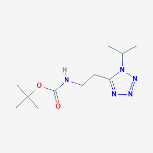 molecular formula C11H21N5O2 B13861455 tert-butyl N-[2-(1-propan-2-yltetrazol-5-yl)ethyl]carbamate 