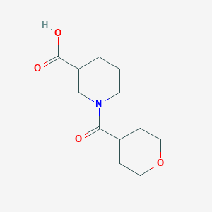 B1386151 1-(Tetrahydro-2H-pyran-4-ylcarbonyl)-3-piperidinecarboxylic acid CAS No. 1042799-65-4