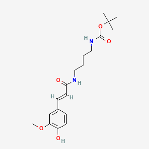 tert-butyl N-[4-[[(E)-3-(4-hydroxy-3-methoxyphenyl)prop-2-enoyl]amino]butyl]carbamate