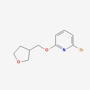 2-Bromo-6-(oxolan-3-ylmethoxy)pyridine