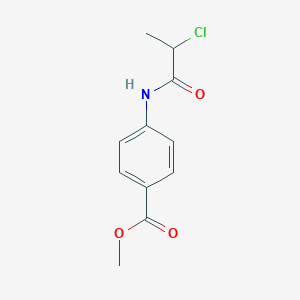 molecular formula C11H12ClNO3 B1386164 Methyl 4-[(2-chloropropanoyl)amino]benzoate CAS No. 572881-39-1
