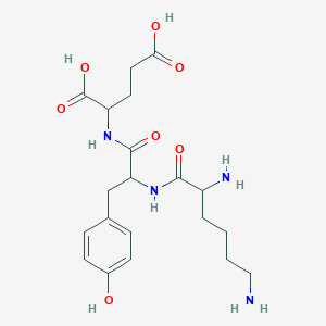 2-[[2-(2,6-Diaminohexanoylamino)-3-(4-hydroxyphenyl)propanoyl]amino]pentanedioic acid