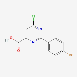 2-(4-Bromophenyl)-6-chloropyrimidine-4-carboxylic acid