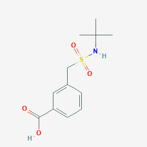 molecular formula C12H17NO4S B1386170 3-[(Tert-butylsulfamoyl)methyl]benzoic acid CAS No. 1098373-76-2
