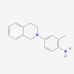 molecular formula C16H18N2 B1386177 4-[3,4-Dihydro-2(1H)-isoquinolinyl]-2-methylaniline CAS No. 1155005-00-7