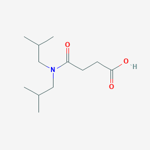 4-[Bis(2-methylpropyl)amino]-4-oxobutanoic acid