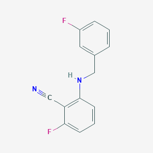 2-Fluoro-6-[(3-fluorobenzyl)amino]benzenecarbonitrile