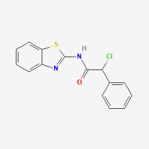 molecular formula C15H11ClN2OS B1386188 N-1,3-Benzothiazol-2-yl-2-chloro-2-phenylacetamide CAS No. 1094712-46-5