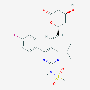 N-[4-(4-fluorophenyl)-5-[(E)-2-[(2S,4S)-4-hydroxy-6-oxooxan-2-yl]ethenyl]-6-propan-2-ylpyrimidin-2-yl]-N-methylmethanesulfonamide