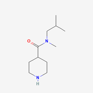 N-methyl-N-(2-methylpropyl)piperidine-4-carboxamide