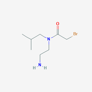 molecular formula C8H17BrN2O B13861919 N-(2-aminoethyl)-2-bromo-N-(2-methylpropyl)acetamide 