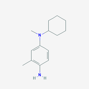 molecular formula C14H22N2 B1386199 N-4-Cyclohexyl-N-4,2-dimethyl-1,4-benzenediamine CAS No. 1155005-14-3