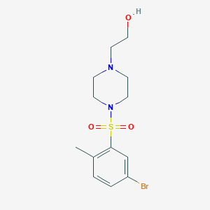 2-(4-((5-Bromo-2-methylphenyl)sulfonyl)piperazin-1-yl)ethanol