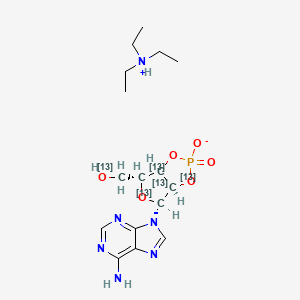 Adenosine 2',3'-Cyclic Phosphate-13C5 Triethylammonium Salt