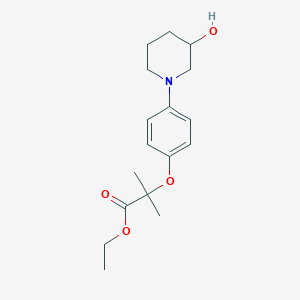 Ethyl 2-[4-(3-hydroxypiperidin-1-yl)phenoxy]-2-methylpropanoate