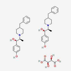 4-[(1R,2S)-2-(4-benzylpiperidin-1-yl)-1-hydroxypropyl]phenol;(2R,3R)-2,3-dihydroxybutanedioic acid