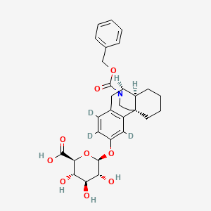 N-Benzyloxycarbonyl N-Desmethyl Dextrorphan-d3 b-D-O-Glucuronide