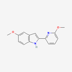 1H-Indole, 5-methoxy-2-(6-methoxy-2-pyridinyl)-